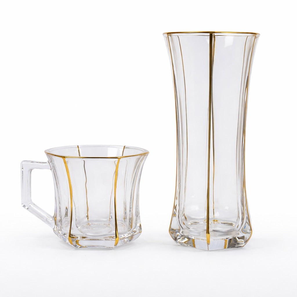 ISMERIA crystal cups set 12 pcs