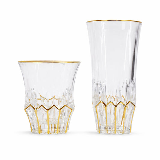 FLORIANA crystal cups set 12 pcs