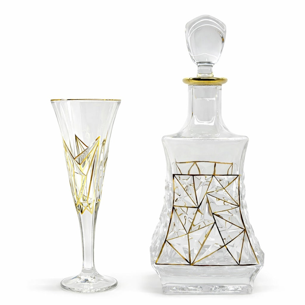 VECTORIA crystal liquor set 7 pcs