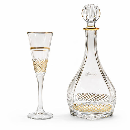 JULIANA crystal liquor set 7 pcs