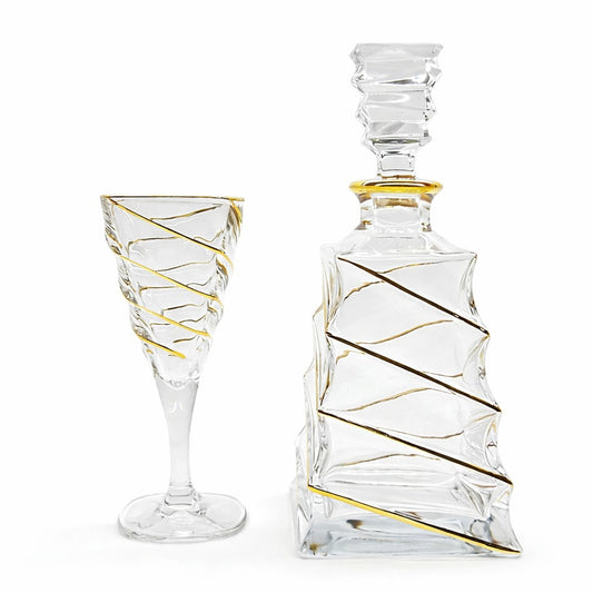 ELIZABETH crystal liquor set 7 pcs