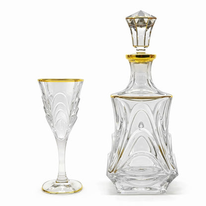 MARGARET crystal liquor set 7 pcs